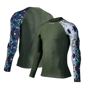 2025 OEM Sublimation Imprimer Logo Personnalisé Fitness BJJ Boxe Surf Natation Protection Solaire Manches Longues Rash Guard - Product Image 4