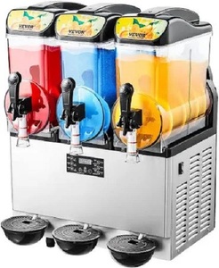 Machine à slush commerciale neuve d'origine 45L avec une productivité élevée, construction en acier inoxydable, 220V, commande par bouton-poussoir - Product Image 1