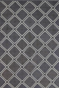 Tapis de jute gris tufté de haute qualité, conception artisanale de parqueterie pour un usage domestique avec fonction rembourrée - Product Image 4