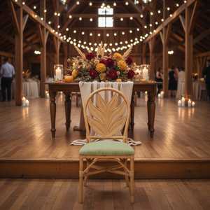 Silla de boda de ratán ecológica duradera minimalista natural hecha a mano para ceremonia al aire libre y asientos de comedor - Product Image 3