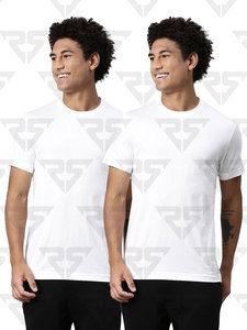 Classic Round Neck Plain <b>Tshirts</b> For Men customized logo design OEM embroidered and printed design t shirts for men's 2023 - Product Image 2