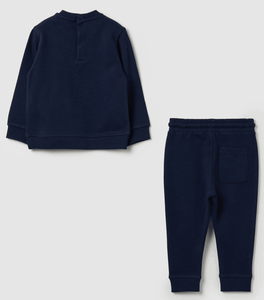 Lo último en chándal acampanado apilado para bebés, ropa personalizada con bordado desgastado, chándal de lana de algodón 100% para niños y niñas - Product Image 2