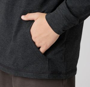 Sudadera con capucha básica para niños: Sudadera con capucha acogedora y elegante para niños y niñas, perfecta para ropa informal y capas - Product Image 3