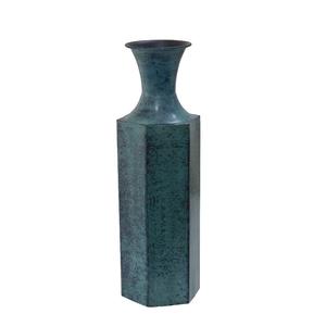 Florero de hierro hexagonal con revestimiento en polvo de Color marrón terminado para decoración del hogar maceta decorativa centro de mesa - Product Image 5