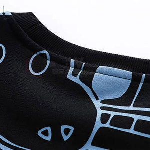 Transpirable Color Contraste Hombres Impreso Sudaderas Ropa Hombres Básicos Pullover Hombres Impreso Sudaderas - Product Image 5