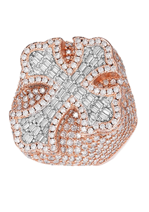 Round & Baguette Cut Moissanite Jesus <b>Cross</b> Hip Hop Men's 925 <b>Silver</b> Rhodium Plated Party <b>Ring</b> - Product Image 2