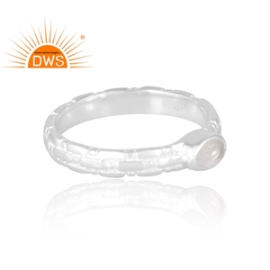 Anillo de piedras preciosas de cuarzo de cristal Natural de plata de ley de diseño elegante, joyería personalizada para mujer, regalo para ella - Product Image 4