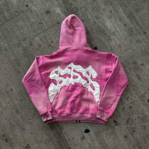 เสื้อฮู้ดผู้หญิงขายดี ดีไซน์ 3 มิติ ปักลายด้านหน้า ผ้าถัก 100% ผ้าฝ้ายฟลีซ สำหรับฤดูหนาว ผลิตในปากีสถาน MOQ ต่ำ ขายส่ง - Product Image 5