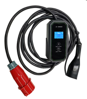 Chargeur EV portable 3,5 kW 16A Type 2 230Vac monophasé avec protection RCD, écran LCD, câble de 5 m pour usage domestique, garage et voyage en Europe