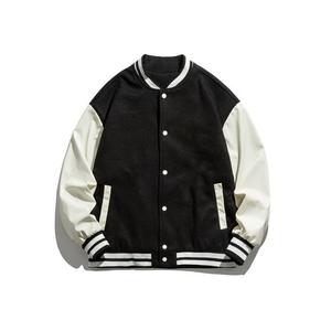 GAF OEM Custom American Baseball Team Varsity Jacket para hombres Lona transpirable con bordado y manga negra sólida - Product Image 6