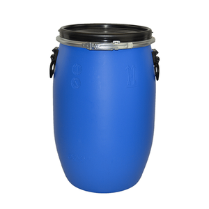 Baril de tambour industriel bleu HDPE 200L avec couvercle Seau en plastique bleu pour usage industriel Baril de 200L pour le stockage - Product Image 1