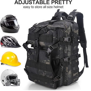 Mochila Deportiva Grande Negra para Hombre, Estilo Academia, para Motocicleta, Fútbol, Sóftbol, Voleibol, con Soporte para Balón y Casco - Product Image 3