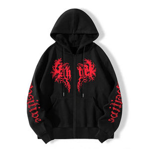 Sudadera con Capucha y Cremallera para Hombre, Diseño Invernal, Impresión Digital Personalizada en Mezcla de Algodón, Diseño Ecológico e Impermeable - Product Image 5