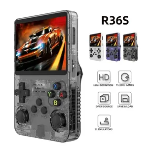 R36s Retro Handheld-Spielkonsole Linux System 3D Analog Joystick 3,5 Zoll Ips-Bildschirm R35s Plus tragbarer Pocket-Video-Player