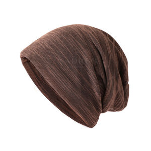 Gorro de Invierno Ligero de Punto Grueso con Ala Doblada, Tejido Transpirable y Estampado Digital, Estilo Moderno - Product Image 1