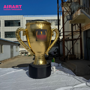 Modèle de trophées gonflables dorés de 3 m, <span class=keywords><strong>ballon</strong></span> gonflable de récompense pour activité de compétition pour l'affichage - Product Image 5