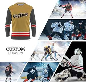 Vêtements de hockey sur glace avec logo personnalisé les plus populaires pour adultes et tailles concevez votre propre style ensembles d'uniformes de hockey sur glace - Product Image 1