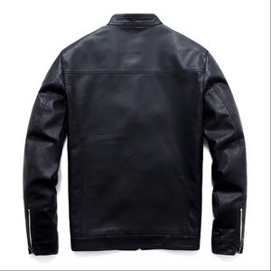 Nouvelle arrivée, veste en cuir d'agneau pour homme, mode moto, cuir véritable de haute qualité, vêtements d'extérieur, vente en gros OEM - Product Image 4