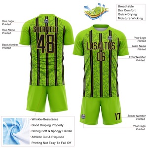 Gran oferta, ropa de verano con estilo a la moda personalizada, conjuntos de dos piezas, camisetas de entrenamiento de fútbol y pantalones cortos, conjuntos de camisetas de fútbol para hombres y mujeres - Product Image 2