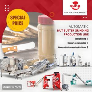 Commercial Almond Sauce Sesame Tahini Grinder Nut Paste Grinding Peanut Butter Machine Maker Filling Packaging Production Line