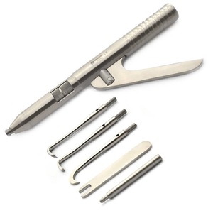 ที่ถอดแยกมงกุฎสำหรับงานทันตกรรมด้ามจับกลวงทำจากสเตนเลสปลายตรงเพื่อแยกฟัน - Product Image 1