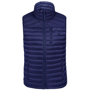 Logo personnalisé hommes hiver chaud polyester gilet gonflé décontracté imperméable duvet gilet gonflable personnalisé solide veste gilet pour hommes - Product Image 6