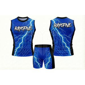 Tenue de course sur piste personnalisée, légère, professionnelle, 100% polyester, respirante, antibactérienne, unisexe, adulte - Product Image 2