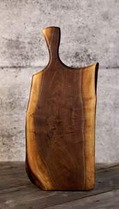 Tabla de cortar ecológica hecha a mano de madera de acacia, apta para lavavajillas, mango de cocina, tabla de cortar, charcutería, bandeja para servir queso - Product Image 3