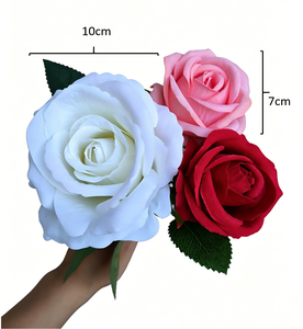 <span class=keywords><strong>Rose</strong></span> artificielle en latex à toucher réel, tige unique, pour décoration intérieure/extérieure, Fête des Mères, Nouvel An Chinois, Thanksgiving - Vente chaude - Product Image 6