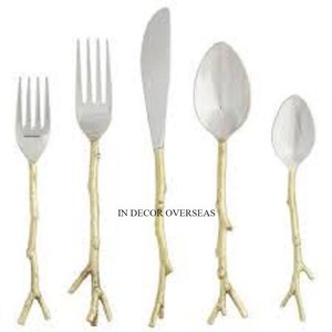 Dernier modèle arrivée ensemble de couverts en acier inoxydable poli brillant argent avec poignées en bois de haute qualité pour les meilleures fournitures de préhension - Product Image 5