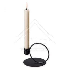 Candelabro de Metal Texturizado Dorado de Lujo al por Mayor, Diseño Abstracto de Figura 8, Portavelas Cónico, Elegante para Bodas y Fiestas - Product Image 6