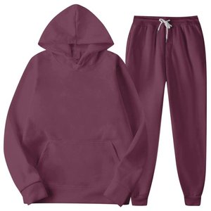 Sudadera de 2 piezas para hombre Quarter Zip Hoodie con pantalones de chándal Heavy Fleece Material Fleece - Product Image 5