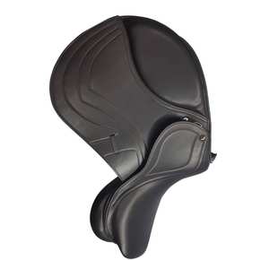 Montar a caballo profesional y para principiantes, sillín de cuero occidental con asiento cómodo, conjunto completo de productos veterinarios - Product Image 5