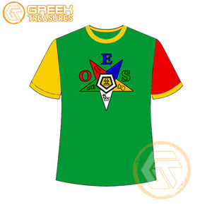 T-shirt Ordre de l'étoile de l'Est en gros Vêtements en jersey de coton T-shirt OES respirant de haute qualité Vêtements grecs pour femmes - Product Image 6