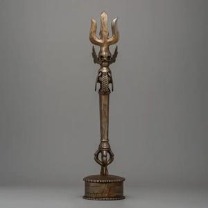 Latón Mini Trishul Sagrado Trident Símbolo espiritual del Señor Shiva que irradia energía positiva y protección. - Product Image 6