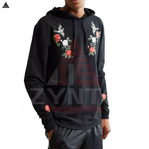 Sweat à capuche personnalisé avec broderie de logo, qualité supérieure, en coton mélangé épais, idéal pour la vente en gros, sweat à capuche vierge de qualité premium pour broderie. - Product Image 4