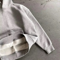 Sweat à capuche surdimensionné de qualité supérieure du fabricant, 500 g/m², 100 % coton, vierge, pour homme, streetwear, double couche