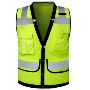 Seguridad Construcción Trabajo Seguridad Chaleco reflectante Reflector de alta visibilidad Chaleco con bolsillos - Product Image 1