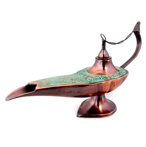 Lámpara Aladdin Chirag de latón metálico hecha a mano con proveedor al por mayor, lámpara Aladdin de latón con Acabado en latón - Product Image 5
