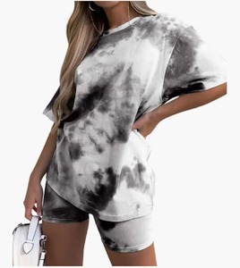 Camiseta ajustable con tinte de corbata para mujer al precio más vendido con tamaño personalizado en Nuevo diseño Camiseta con tinte de corbata para mujer Lo mejor para uso informal - Product Image 2