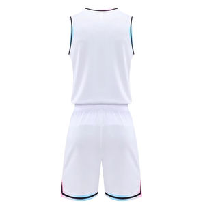 Ensemble maillot et short de basket-ball respirant personnalisé, uniforme d'entraînement pour jeunes hommes - Product Image 2