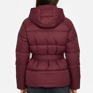 Veste matelassée pour femmes en gros, 100 % polyester, rembourrée de coton, légère, imperméable, coupe-vent, haute qualité, perles teintées - Product Image 3
