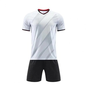 Maillot de football unisexe à col en V, imprimé, respirant, à rayures multicolores, en polyester, fabriqué par un fabricant professionnel - Product Image 4