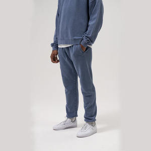 ชุดวอร์มสองชิ้นของผู้ชายออกแบบได้ตามต้องการมีฮู้ดประดับพลอยเทียมปักลายและกรดซักได้ - Product Image 2