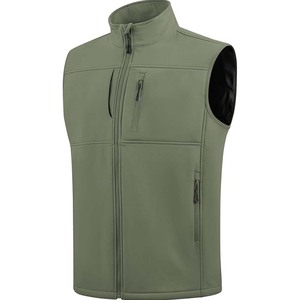 Service OEM Personnalisé – Gilet d'extérieur sans manches pour homme, léger, respirant, en toile écologique, doublé polaire, imperméable à l'avant - Product Image 6
