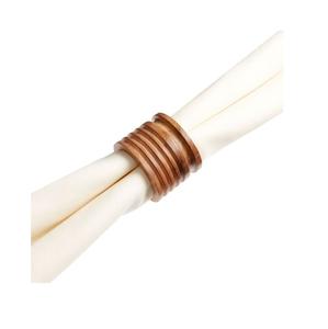 Anneaux de serviette en bois écologiques modernes très demandés, personnalisables pour mariages, fêtes, cuisine et cadeaux - Product Image 4