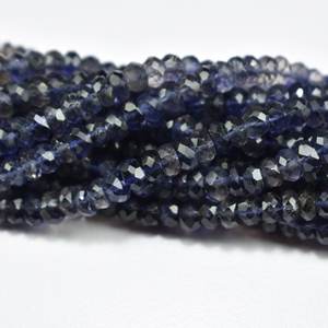 ลูกปัดพลอย iolite เหลี่ยมเพชรพลอย5มม. ลูกปัดสายธรรมชาติแบบหลวมสำหรับทำเครื่องประดับสร้อยข้อมือต่างหูอุปกรณ์ DIY - Product Image 5