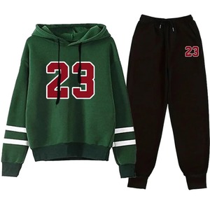 Moda urbana de 2 piezas para mujer de talla grande chándal con capucha pantalones de chándal y traje de jogging para Otoño Invierno traje deportivo informal - Product Image 2