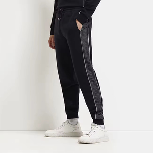 กางเกงวอร์มผ้าคอตตอนมีเชือกรูดสำหรับผู้ชายกางเกงวอร์มขาบานสำหรับผู้ชายกางเกงลำลองมีเชือกรูดออกแบบได้ตามต้องการซักได้100% - Product Image 6