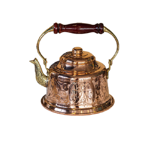 Carafe à thé en métal, carafe à eau, vaisselle, carafe décorative en cuivre avec poignée en laiton, style traditionnel, carafe et pot de luxe - Product Image 6